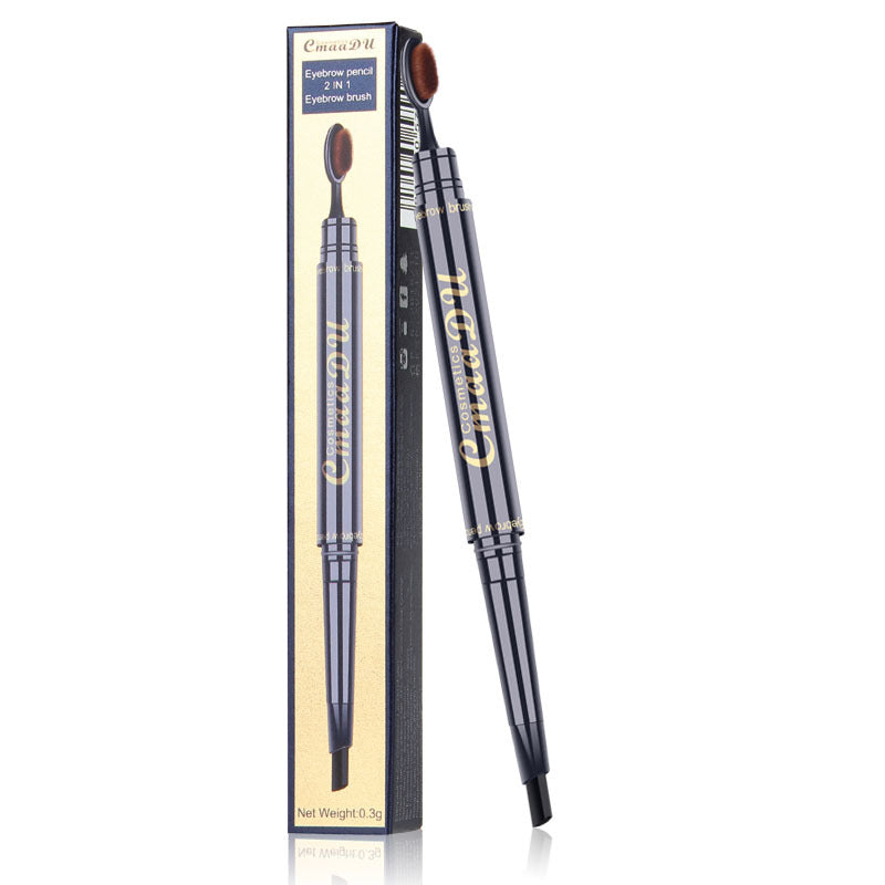 CmaaDu Toothbrush head eyebrow pencil pigment multi functional waterproof double ended eyebrow - V.I.P Digital Presence