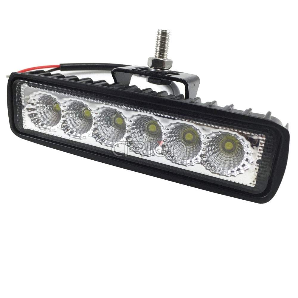 1Pcs 2Pcs 18w DRL LED Spot Flood Work Light Worklight 9-32V 4WD 12 volt led work lights for Off Road Vehicle SUV car trucks - V.I.P Digital Presence
