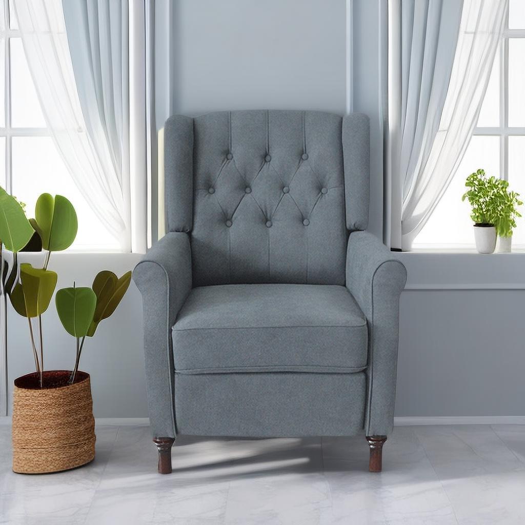 Redde Boo New Design Classic Dark Gray Waterproof Fabric Living Room Pull Button Sofa - V.I.P Digital Presence