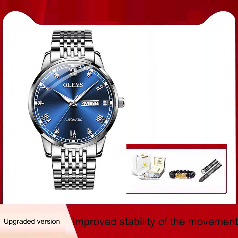 Men's Watch Men's Mechanical Watch Fully Automatic Simple Wind Waterproof Night Light Watch - V.I.P Digital Presence