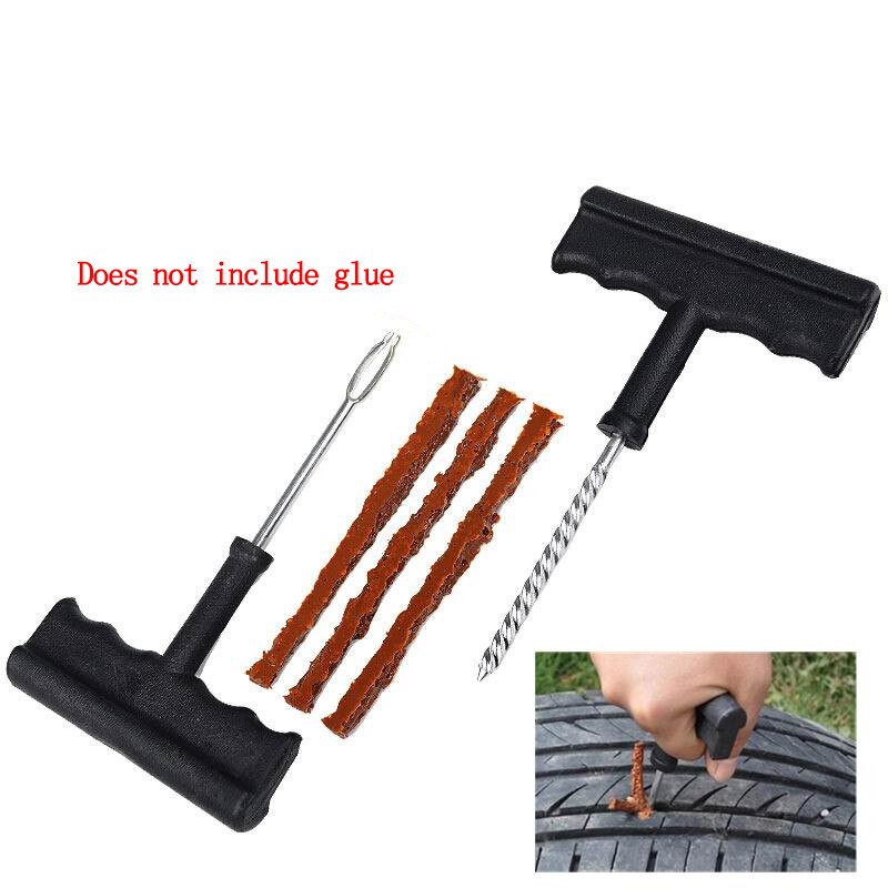 Car Tire Repair Tool Kit For Tubeless Emergency Tyre Fast Puncture Plug Repair Block Air Leaking For Car/Truck/Motobike - V.I.P Digital Presence