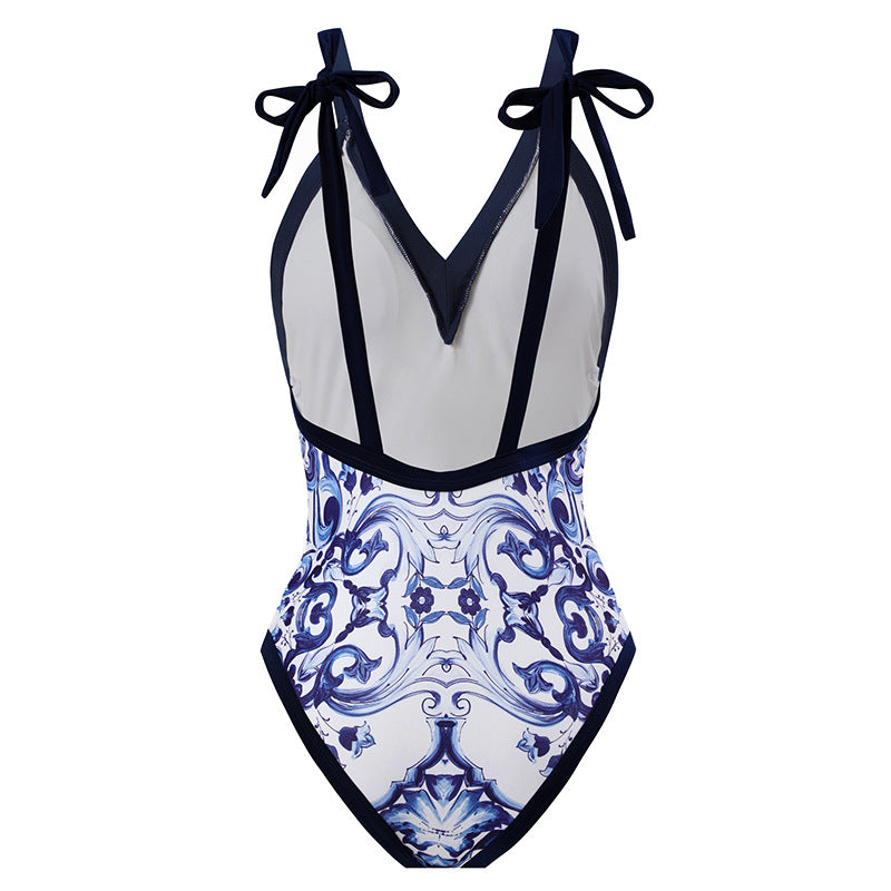 Two-piece one-piece swimsuit with skirt - V.I.P Digital Presence