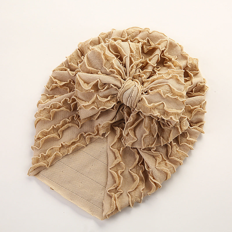 Baby Cow Louver Bow Head Cap Baby High Elastic Brimless Indian Tire Hat - V.I.P Digital Presence