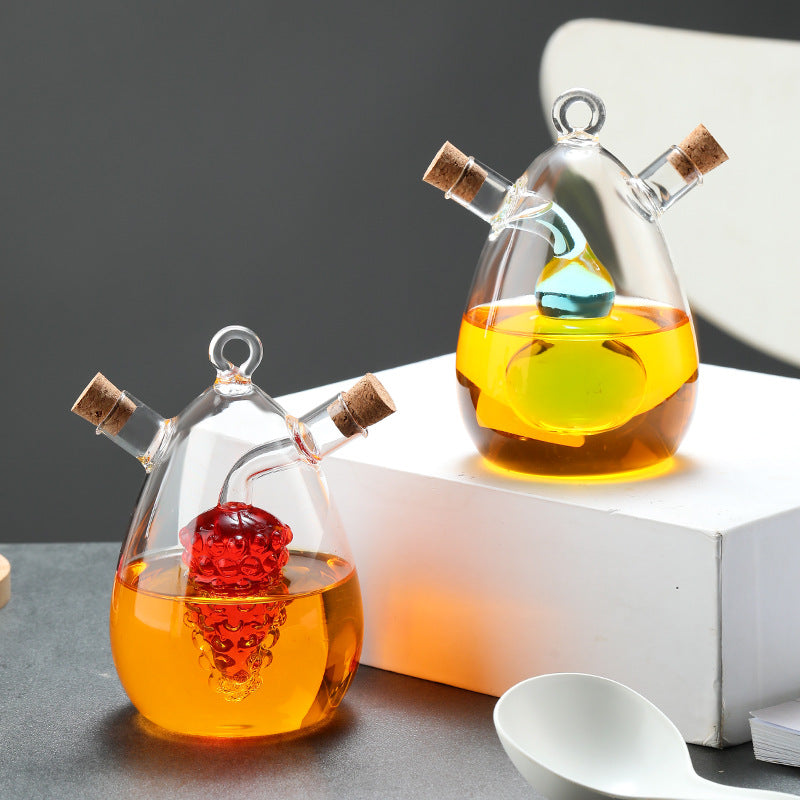 Kitchen Storage Sealed Bottles, Double-layer 2-in-1 Glass Bottles, Oil, Vinegar, Sauce, Seasoning Bottles, Kitchen Tools - V.I.P Digital Presence