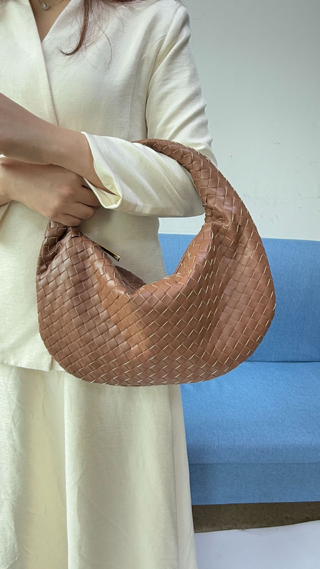 Large size women's woven bag large capacity hand-held armpit bag women's bag - V.I.P Digital Presence