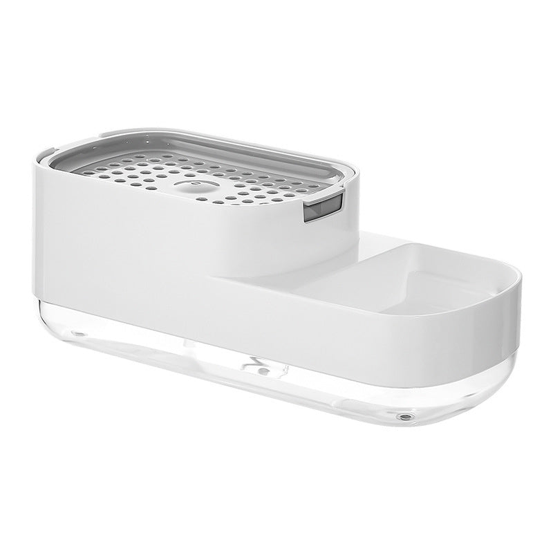 Kitchen Press Type Manual Soap Dispenser Dish washing Liquid Dispenser Storage Box Sponge Soap Dispenser - V.I.P Digital Presence