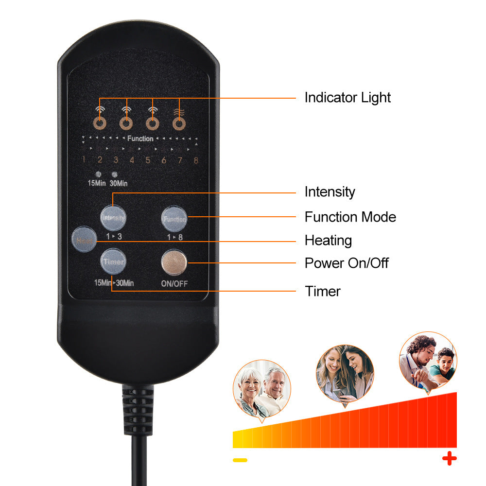 HISOME Car Heating Massage Cushion Home Car Dual-Use Seat Warmer Cushion Plug-In Heating Seat Cushion - V.I.P Digital Presence