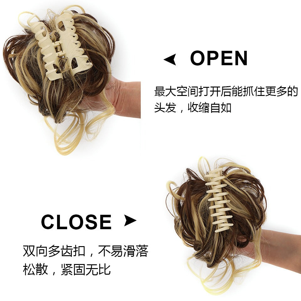 Synthetic Messy Curly Claw Hair Bun Chignon Hair Extensions Scrunchy Fake False Hair With Tail for Women Hairpieces - V.I.P Digital Presence