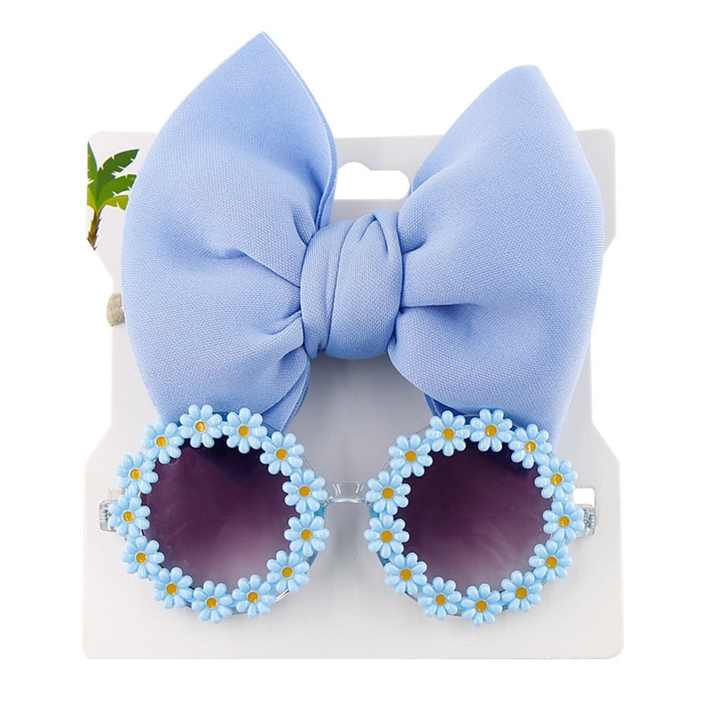 Personalized girl fashion glasses, baby headband set, sun visor - V.I.P Digital Presence