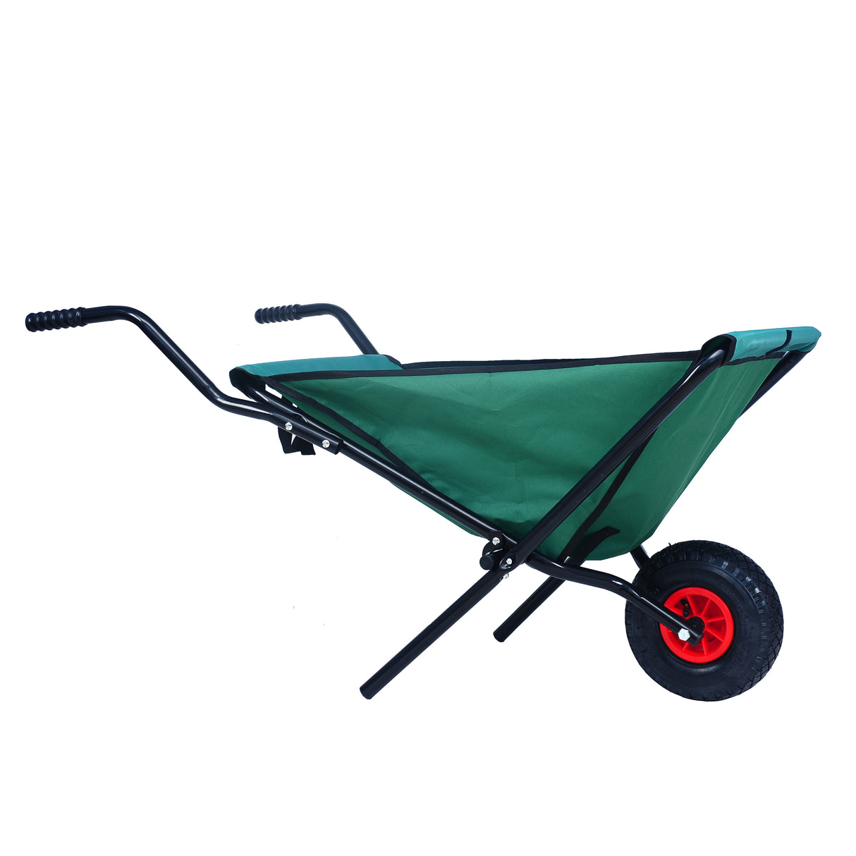 Folding unicycle 176 pounds folding yard unicycle heavy-duty Oxford cloth green lawn bicycle 10 inch inflatable tires - V.I.P Digital Presence
