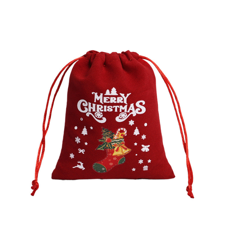 Christmas Gift Velvet/linen Drawstring Bags Bracelet Jewelry Candy Packaging Bags - V.I.P Digital Presence