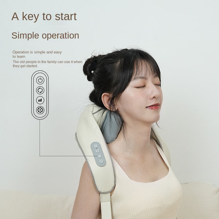 Shoulder and neck massage apparatus trapezius massager neck shoulder and neck neck protector hot compress knead shoulder and neck massage shawl - V.I.P Digital Presence