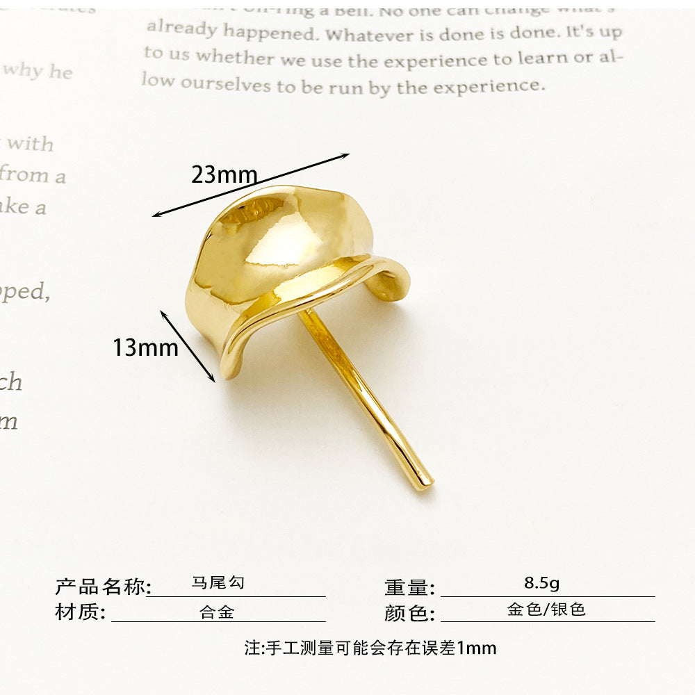 Japanese and Korean headdress accessories hairpins fashionable and simple small fresh ponytail hairpins for girls metal high-grade hair hooks and hair buckles - V.I.P Digital Presence