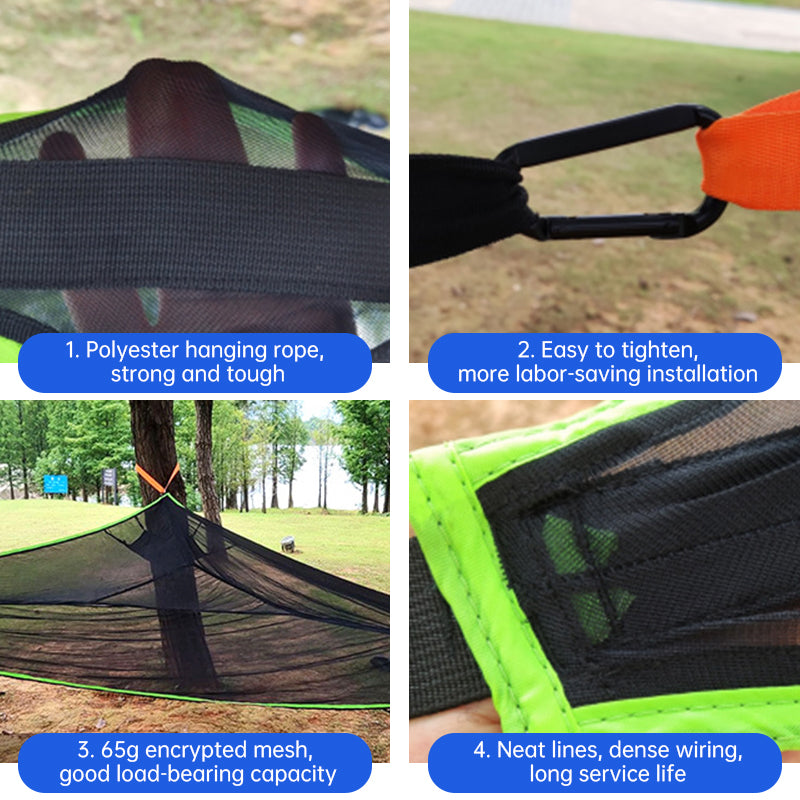 2025 Portable triangular camping hammock with air polymer, multi-scene travel use. - V.I.P Digital Presence