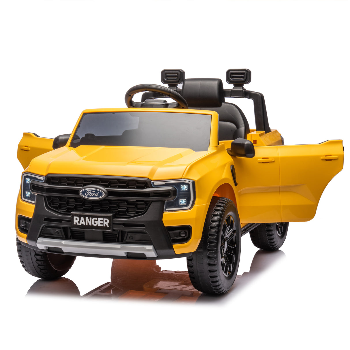 12V Kids Ride On Car W/Parents Remote Control,Licensed Ford Ranger,2WD,Rear wheel suspension,Low Start,Headlight,Horn,MP3,Blueto - V.I.P Digital Presence