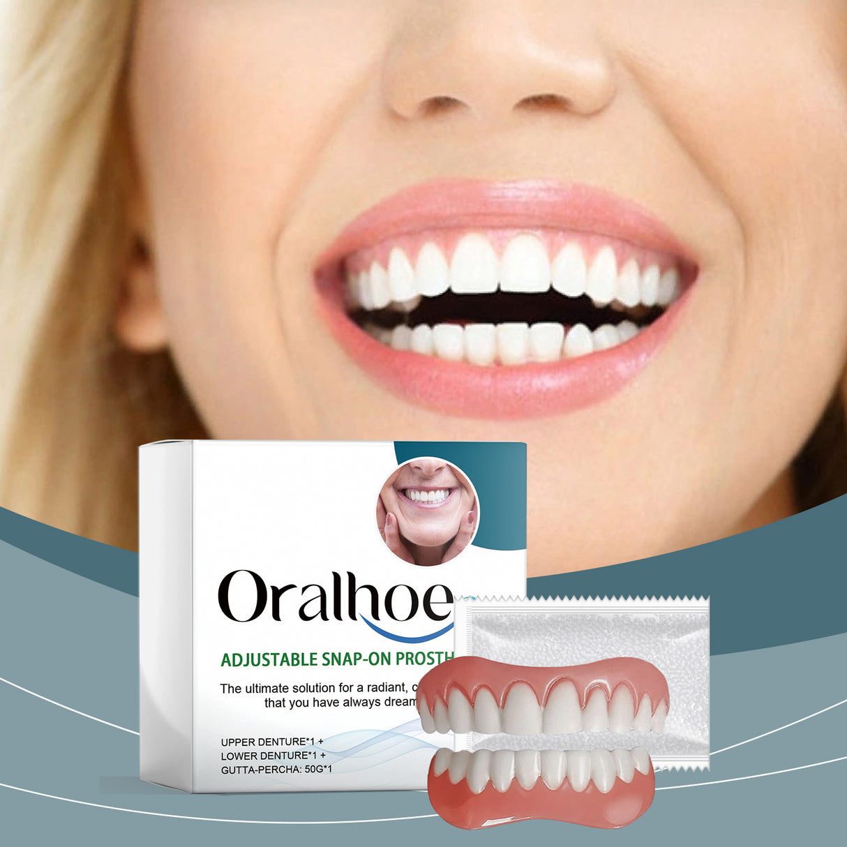 Silicone Denture Repair Set, Everyday To Enhance The Beauty Of Smile Comfortable Material Modification Teeth - V.I.P Digital Presence