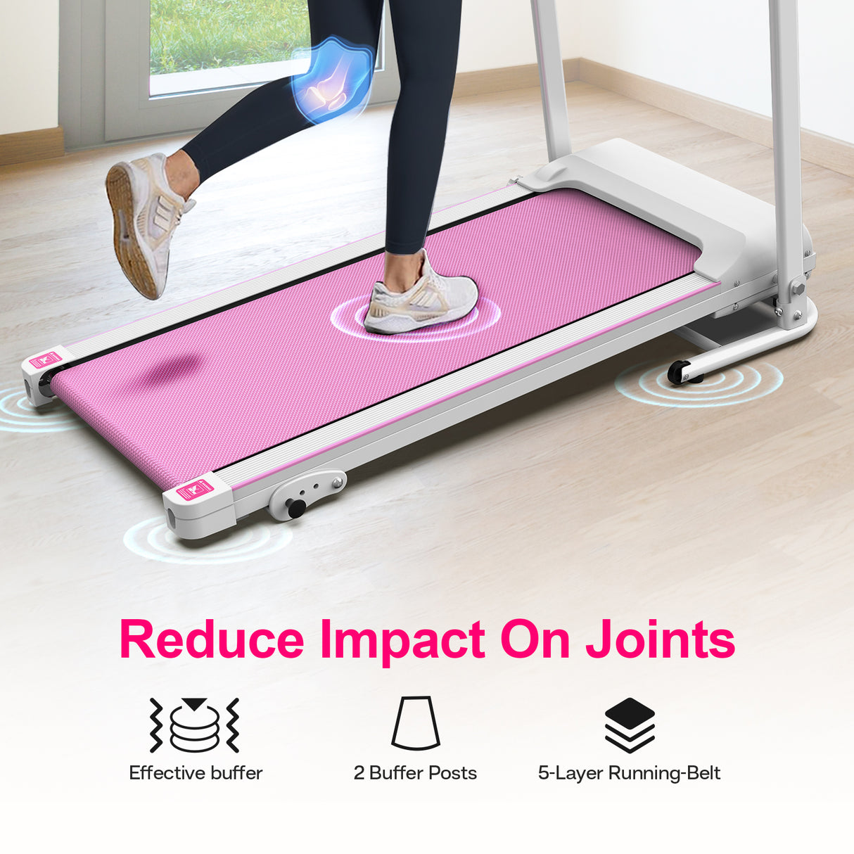 Foldable Treadmill 2.5HP Electric Folding Treadmill Running Walking Machine for Home Gym, Max 265 LBS Weight Capacity - V.I.P Digital Presence