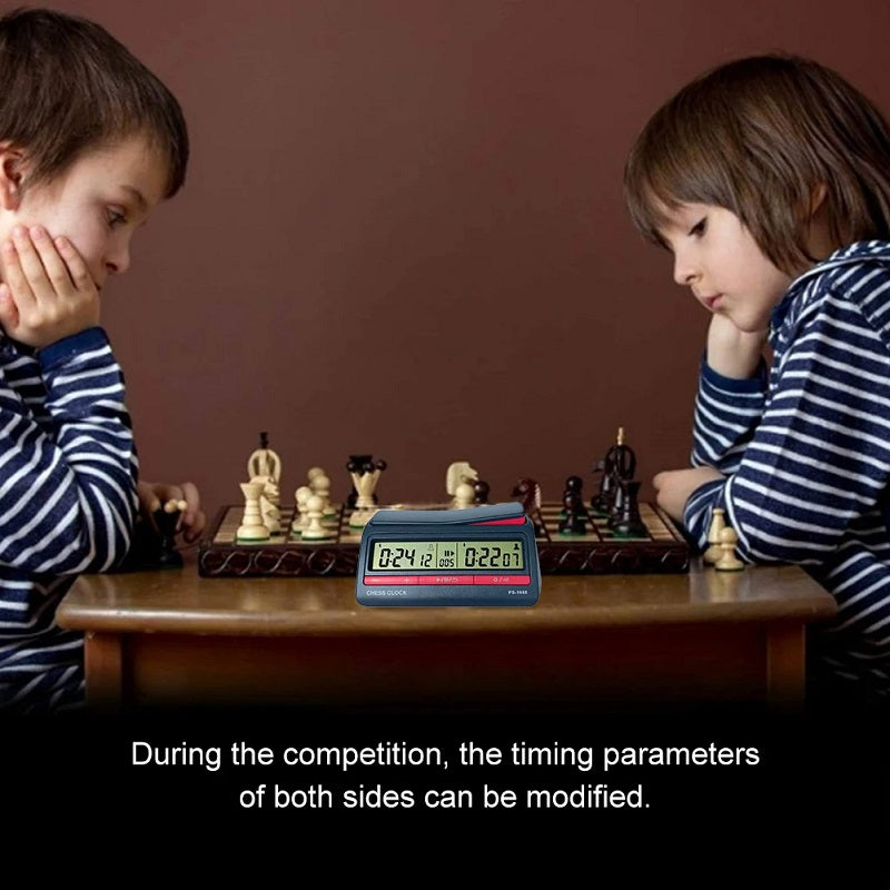 Competition Count Up Down Timer Professional Digital Chess Clock Plastic Battery Powered Lightweight Stopwatch for Board Game - V.I.P Digital Presence