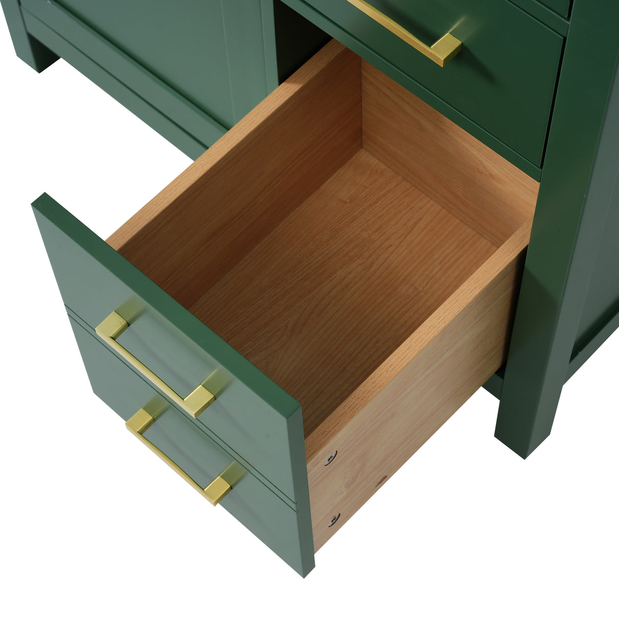 30-Inch Green Bathroom Vanity with Ceramic Sink and Ample Storage - Ideal Choice for Small Bathrooms - V.I.P Digital Presence