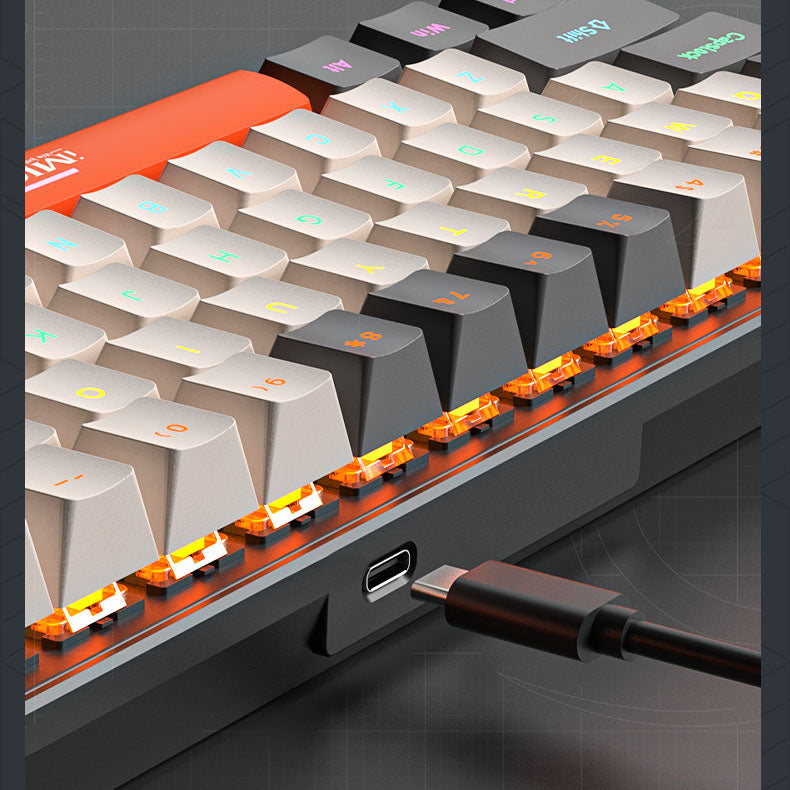 Customized mechanical keyboard TYPE-C wired green axis, red axis, tea axis, black axis - V.I.P Digital Presence