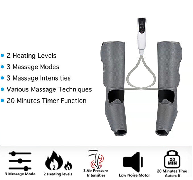 Leg massager air pressure air wave hot compress beauty leg massager knee size leg massager - V.I.P Digital Presence