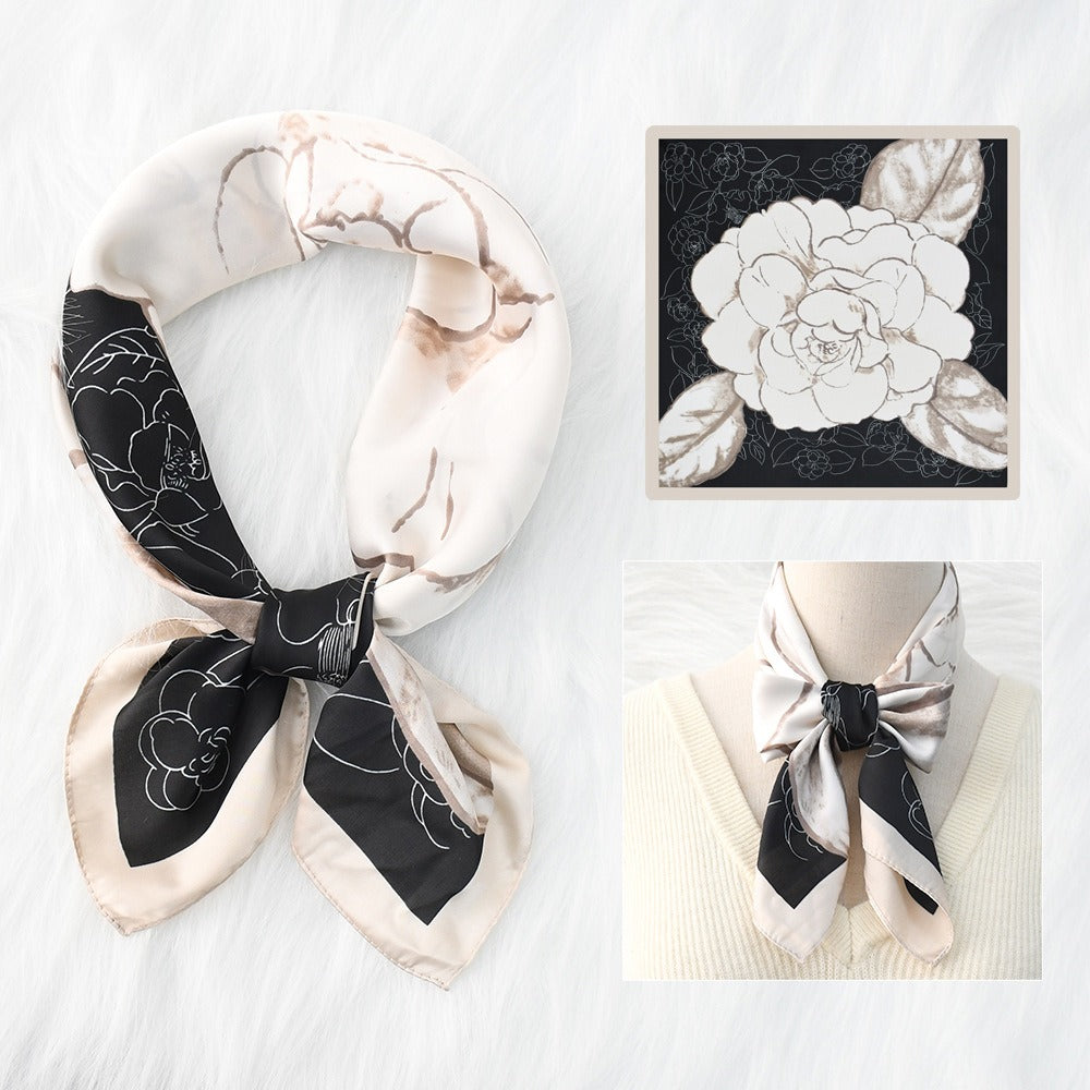 Silk Scarf Women's Sunscreen Beach Imitation Silk Versatile Silk Scarf Neckband - V.I.P Digital Presence