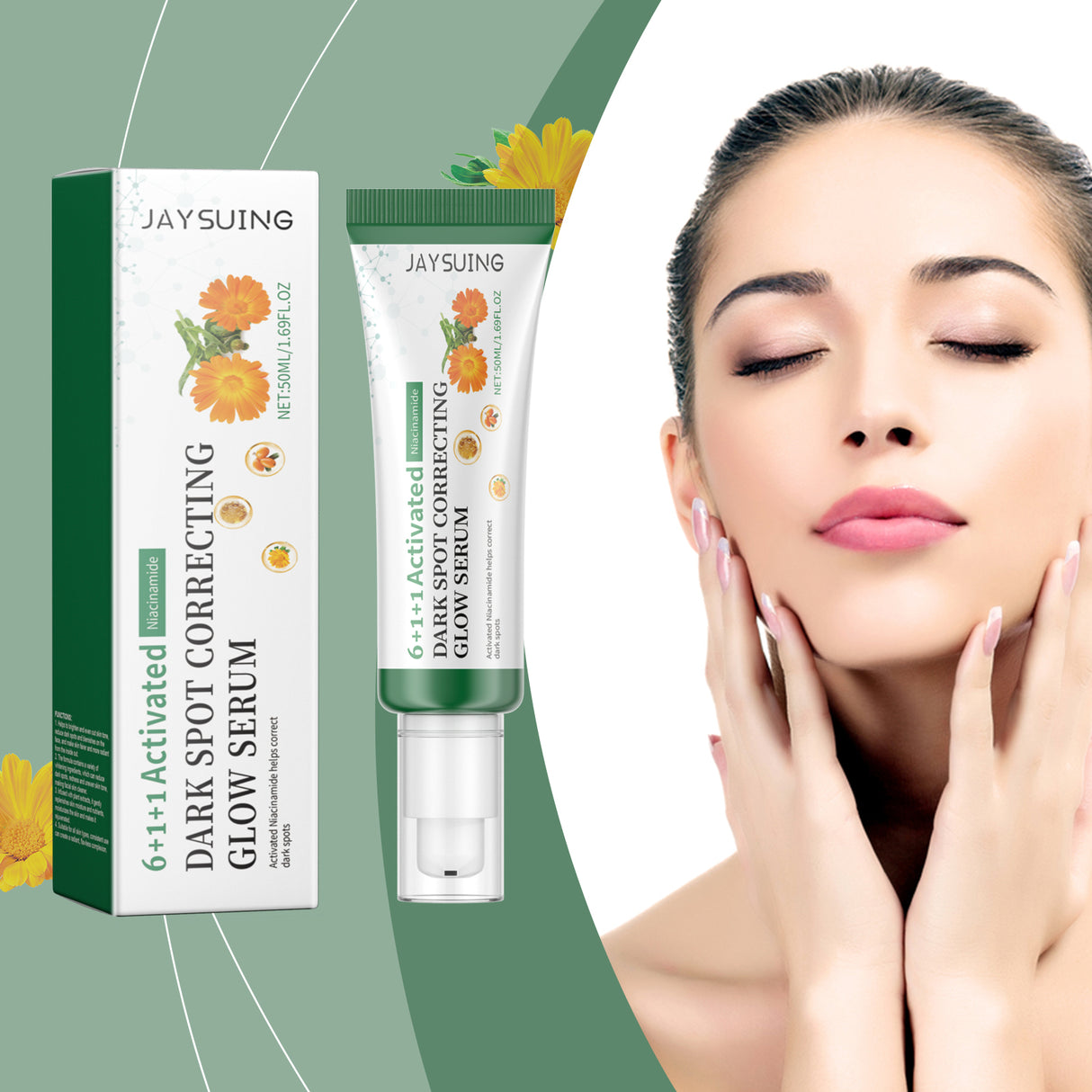 Brightening Serum Moisturizes, Brightens, Improves Dark Skin Tone And Brightens Face Skin Serum