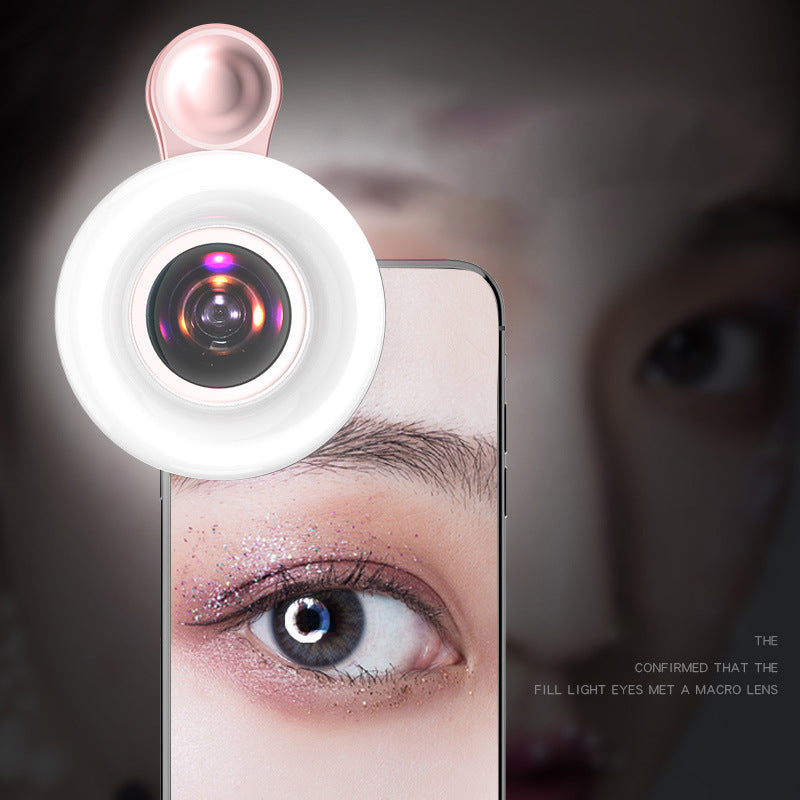 Mobile Phone Lens 15x Macro Lens Beauty Shooting Eyelashes Nails Make-Up Makeup Photo Fill Light LQ190 - V.I.P Digital Presence