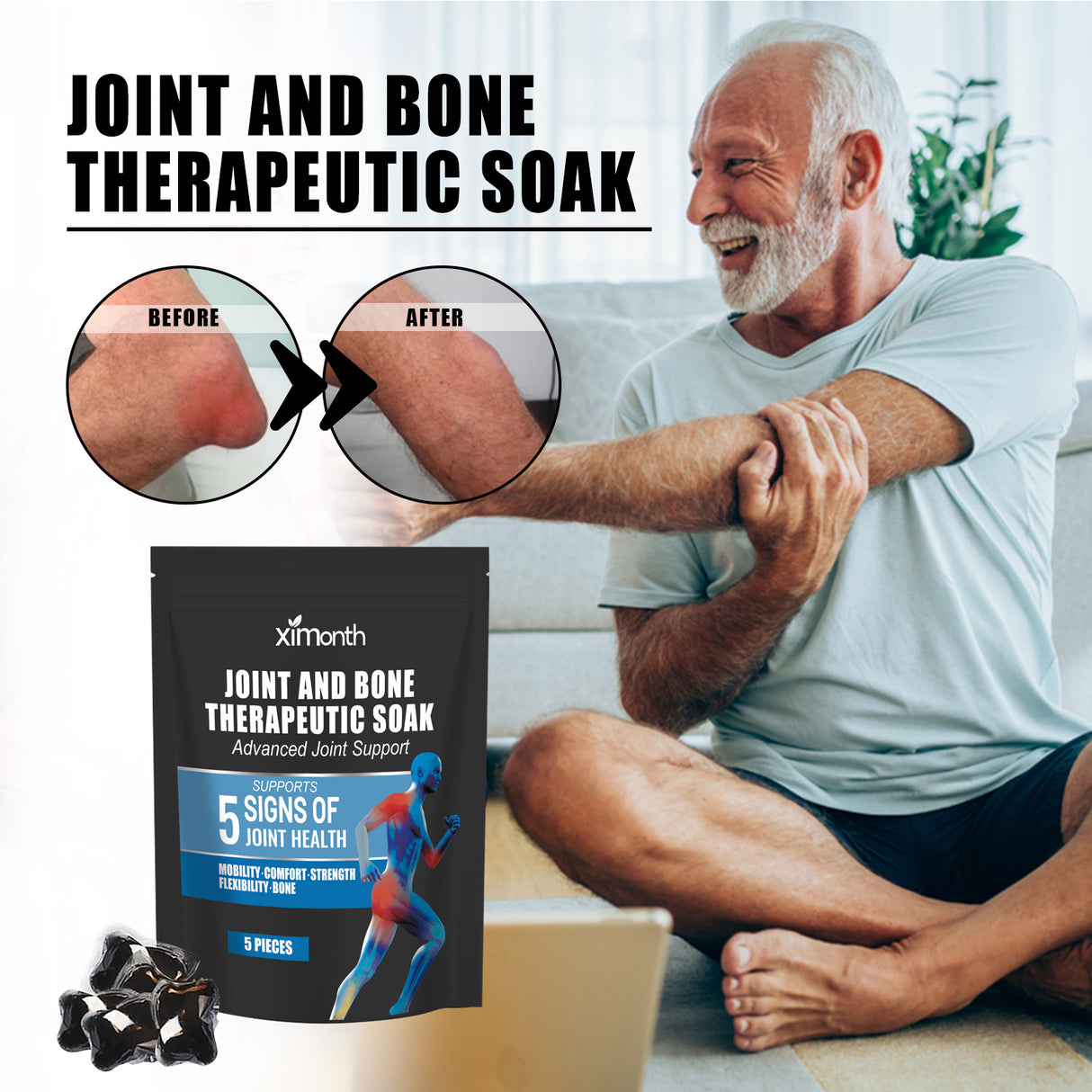 Joint Foam Foot Gel, Reliefs Body Knee Lumbar Shoulder Joint Pain Care Foot Bath Gel - V.I.P Digital Presence