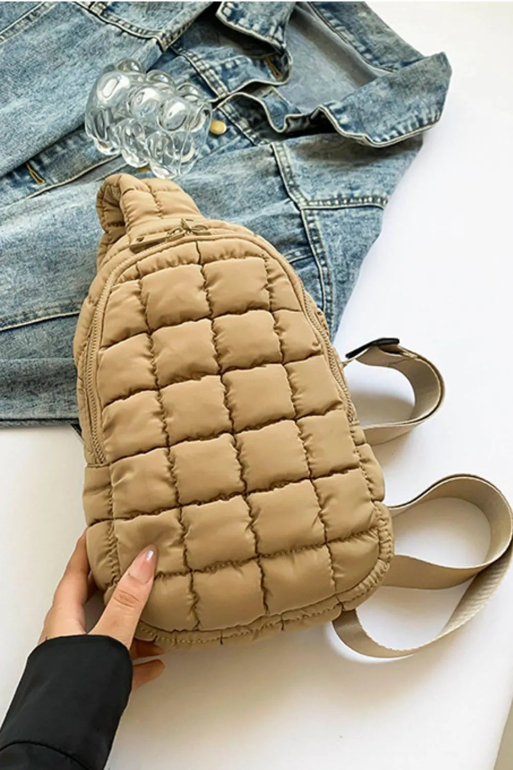 Quilted Nylon Crossbody Bag - V.I.P Digital Presence