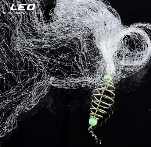 LEO Night Luminous Beads Copper Spring Shoal Fishing Net with Ball Freshwater - V.I.P Digital Presence