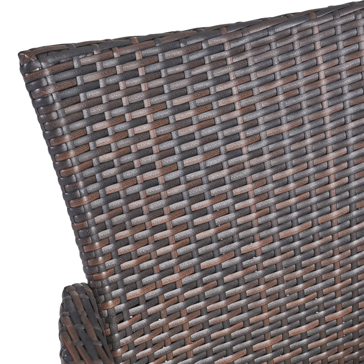 Clementine Outdoor Multibrown PE Wicker Dining Chairs (Set of 2) - V.I.P Digital Presence
