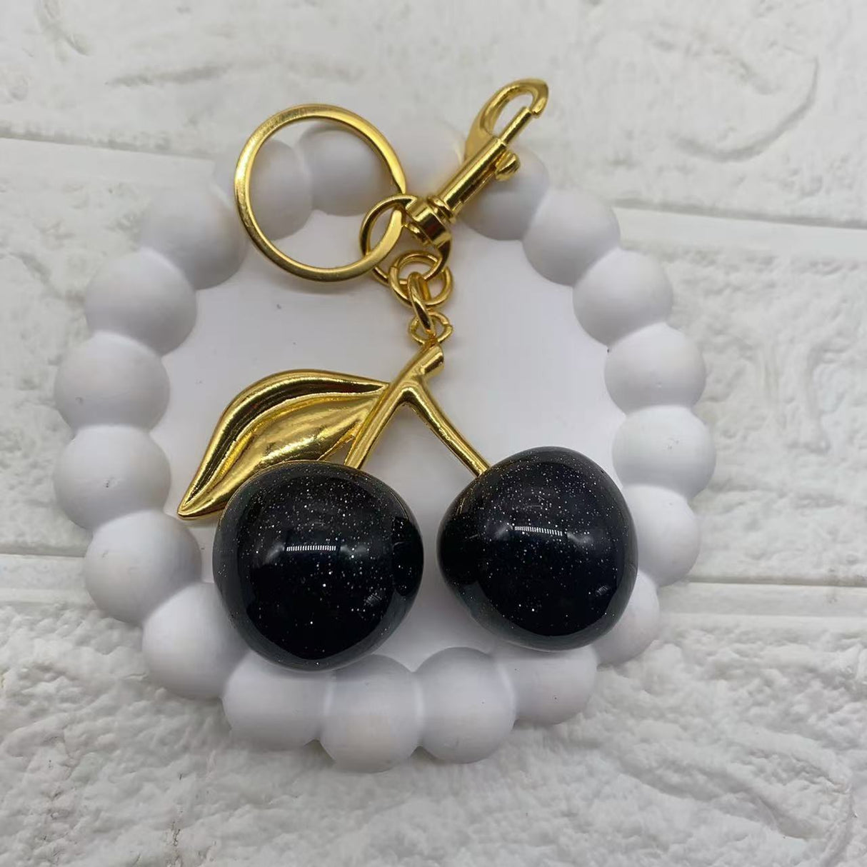 Cherry car keychain high-end women's bag pendant backpack pendant Christmas Halloween - V.I.P Digital Presence