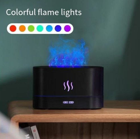 Simulated flame aromatherapy machine expanding fragrance machine household seven color flame humidifier - V.I.P Digital Presence