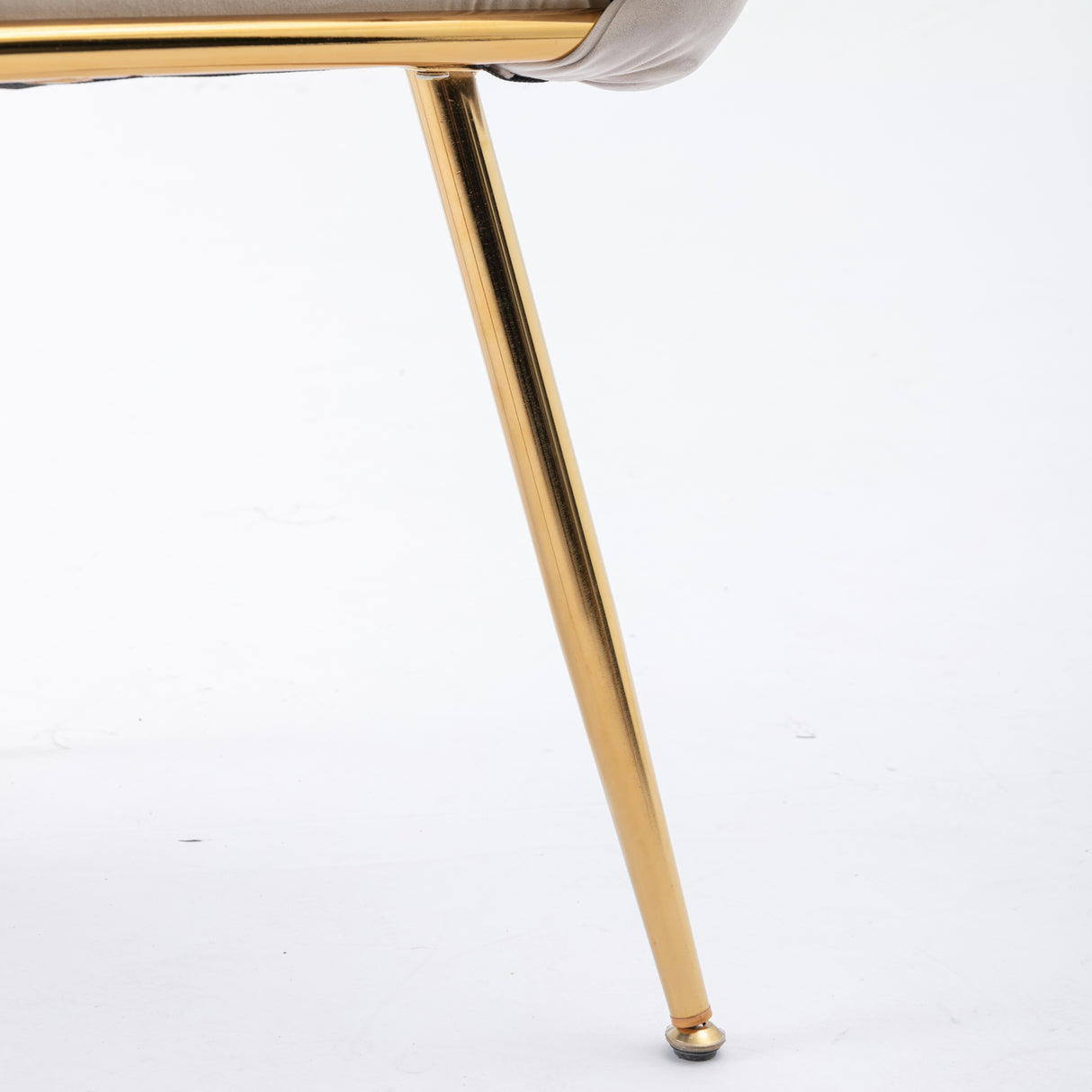 Luxury modern simple leisure velvet single sofa chair bedroom manicure table back chair beige - V.I.P Digital Presence