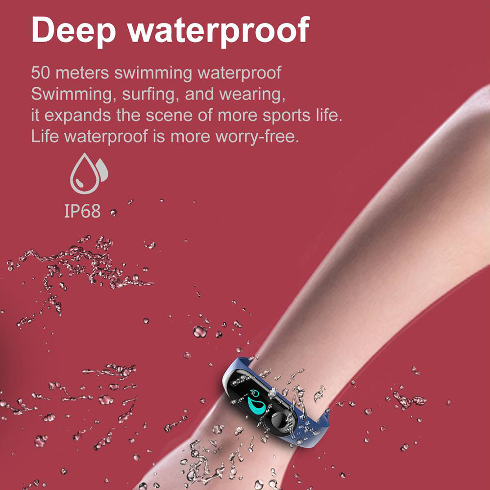 M3 Plus Color IPS Screen Smart Sport Fitness Bracelet IP68 Waterproof Blood Pressure Oxygen Activity Tracker For Men Women - V.I.P Digital Presence