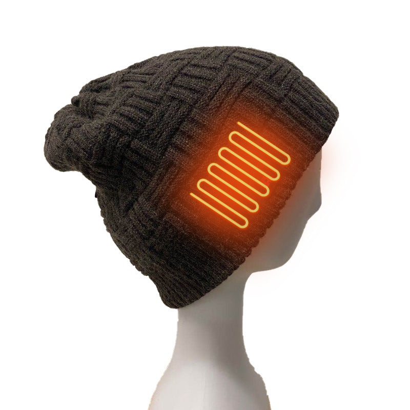 Knitted Thermal Cap Electric Heating Cap Outdoor Cold Proof Carbon Fiber Heating Cap - V.I.P Digital Presence