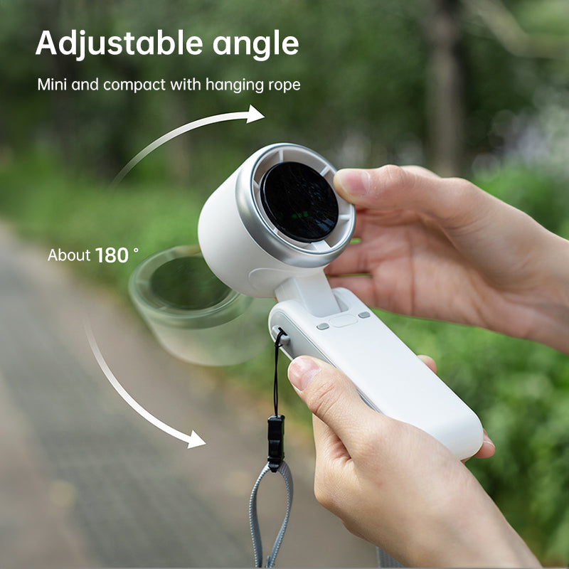 2025 New Portable Electric Fan: Foldable, High - Power, USB - Rechargeable, Wearable Neck Fan - V.I.P Digital Presence