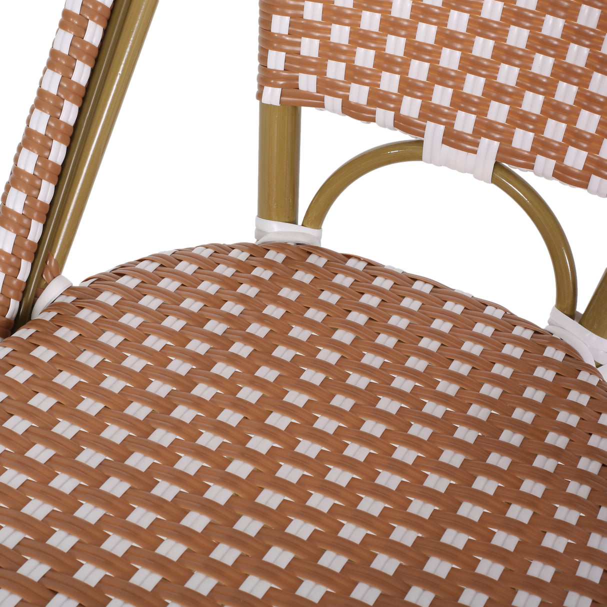 Wicker Bar Stool with Aluminum Frame (Set of 2) - V.I.P Digital Presence
