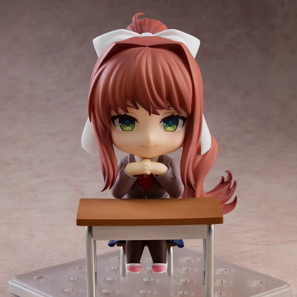 Q-version Clay Man Heartbeat Literary Department Monica Face Changing Mobile Anime Handmade Model Doll - V.I.P Digital Presence