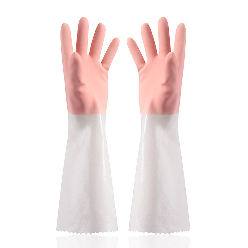 Dishwashing Gloves Durable All-In-One Padded Dishwashing And Clothes Washing Long Thickened Rubber Housework Cleaning Gloves - V.I.P Digital Presence