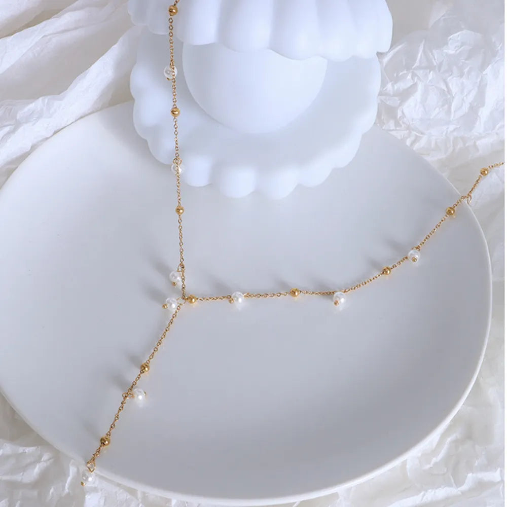 18K Gold-Plated Pearl Drop Necklace - V.I.P Digital Presence