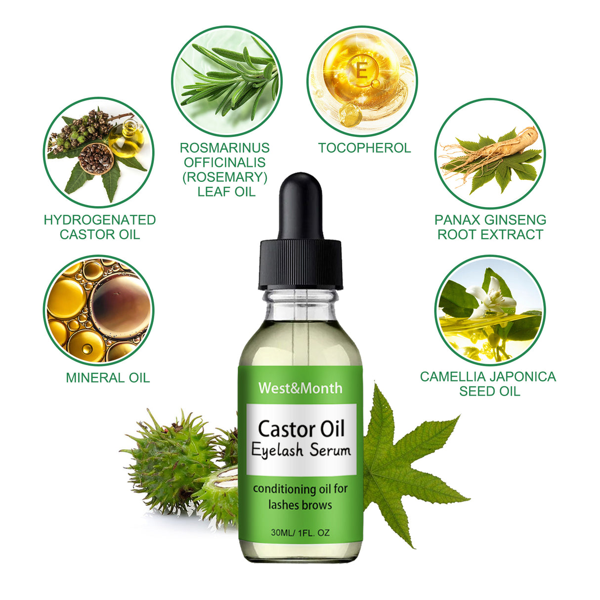 Castor Oil Mascara Mild And Easy Makeup Natural Curling Black Beautiful Non-Trace Essential Oil - V.I.P Digital Presence