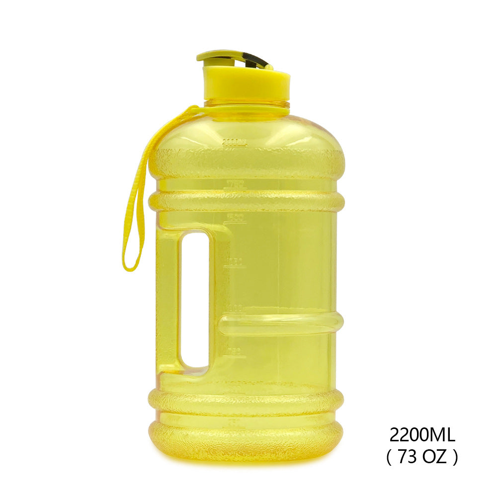 2.2L Gym Large Capacity PETG Sports Bottle Plastic Dumbbell Water Bottle Portable Bucket Cup - V.I.P Digital Presence