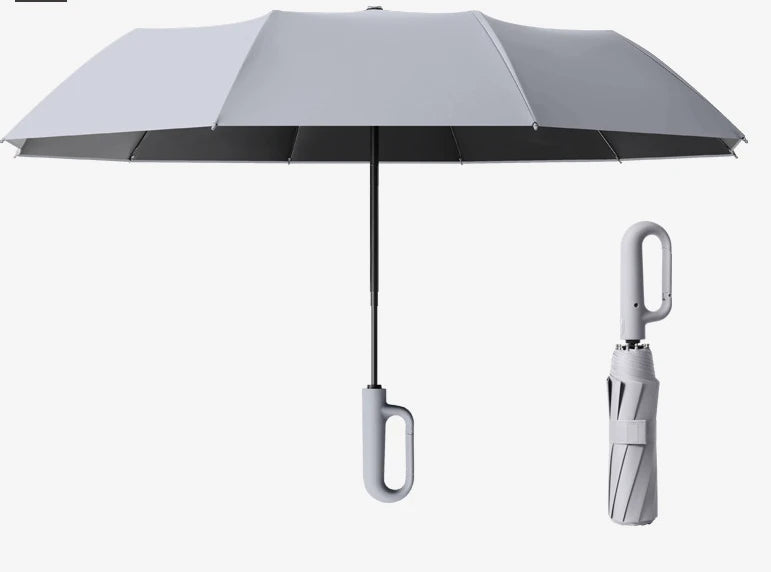 Men's and Women's Sunshade Umbrella Automatic Ring Umbrella Rain and Sun Protection UV Folding - V.I.P Digital Presence
