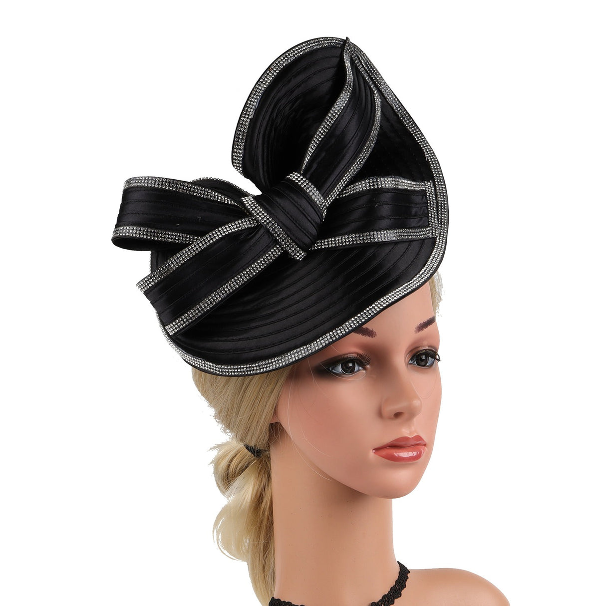 Hemp top hat black white diamond headband - V.I.P Digital Presence
