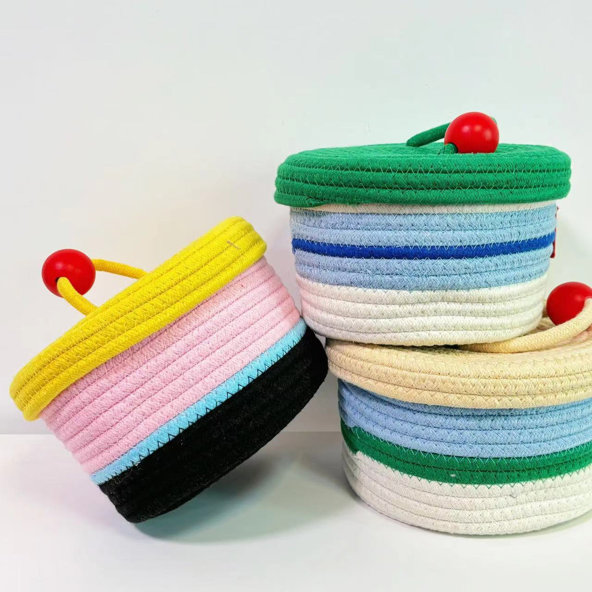 Home Cotton Weaving Storage Basket Ins Wind Vegetable Toy Storage Basket Living Room Miscellaneous Display Underwear Storage Basket - V.I.P Digital Presence