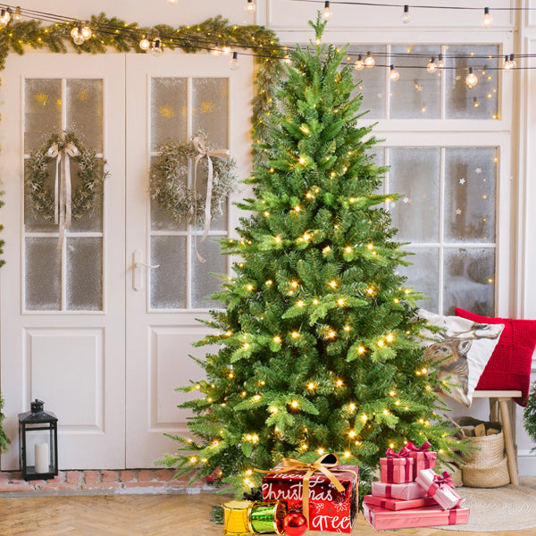7FT PE&PVC Prelit Christmas Tree - V.I.P Digital Presence