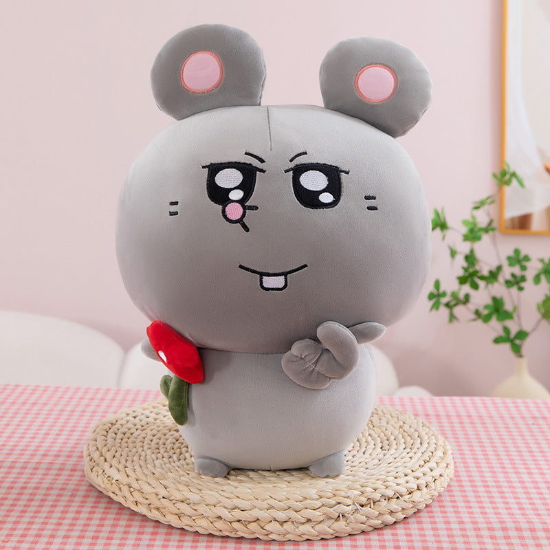 Meiji and Rat Backpack Doll Meiji Mouse Doll Plush Toy Large Cloth Doll Pillow - V.I.P Digital Presence