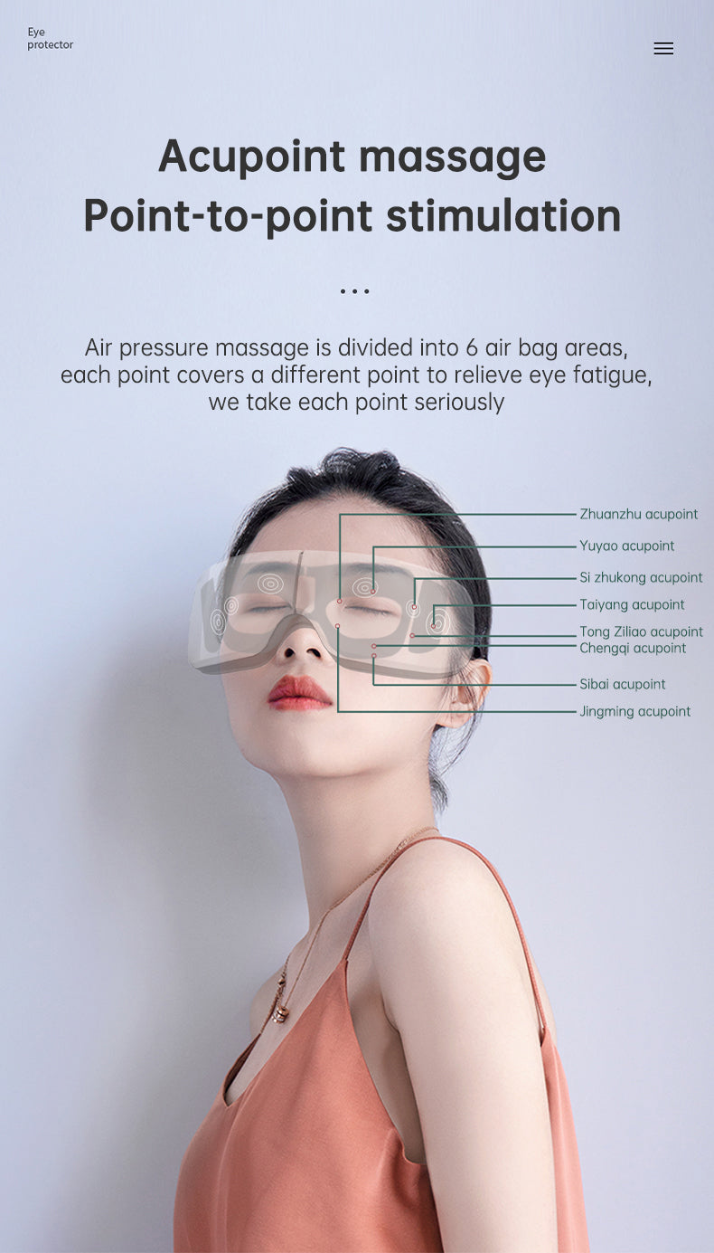 Eye Massager Air Pressure Vibration Eye Protector Bluetooth Eye Massage Relax Migraines Relief Improve Sleep - V.I.P Digital Presence